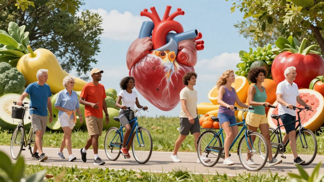Pessoas ativas e saudáveis desfrutando da vida ao ar livre.